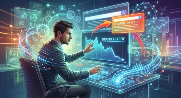 Prestataire digital et disparition du trafic de marque : comment réagir quand un concurrent achète votre nom sur Google Ads